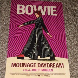 MOONAGE DAYDREAM 11" X 17" Promo MOVIE Poster DAVID BOWIE Ziggy DOCUMENT…